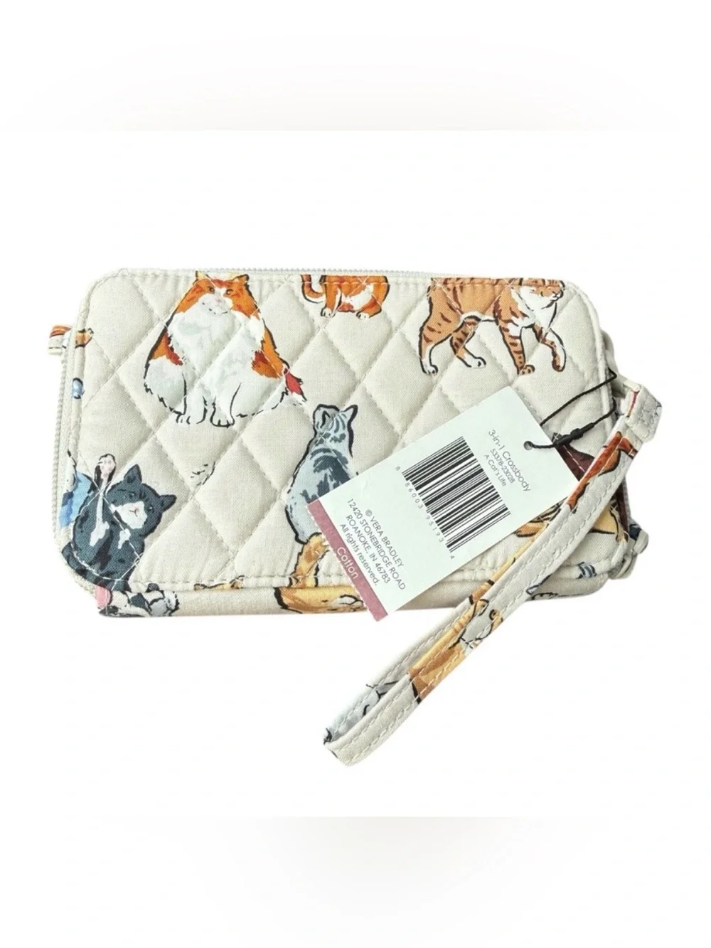 NWT Vera Bradley 3 in 1 Crossbody Bag A Cat’s Life